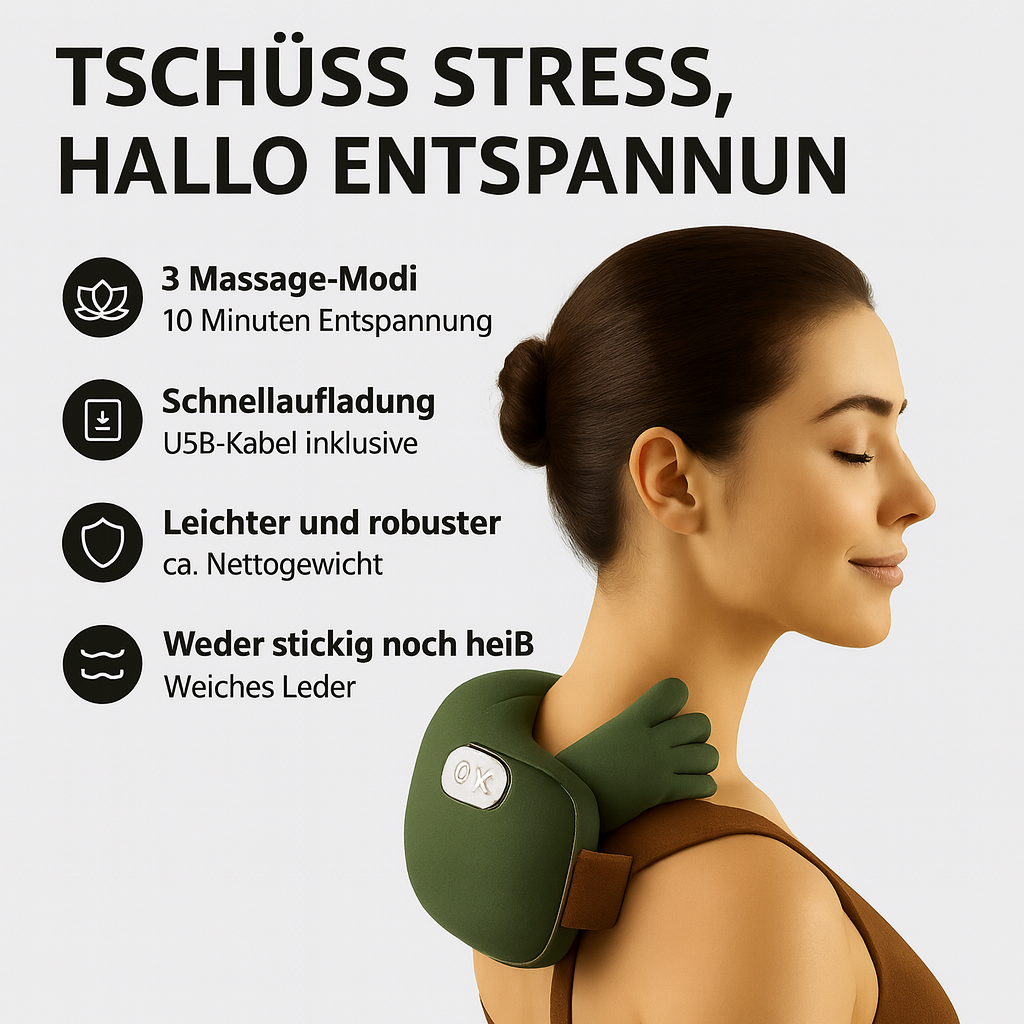 CalmaTouch™- Intelligentes Shiatsu-Massagegerät mit ergonomischen Fingern